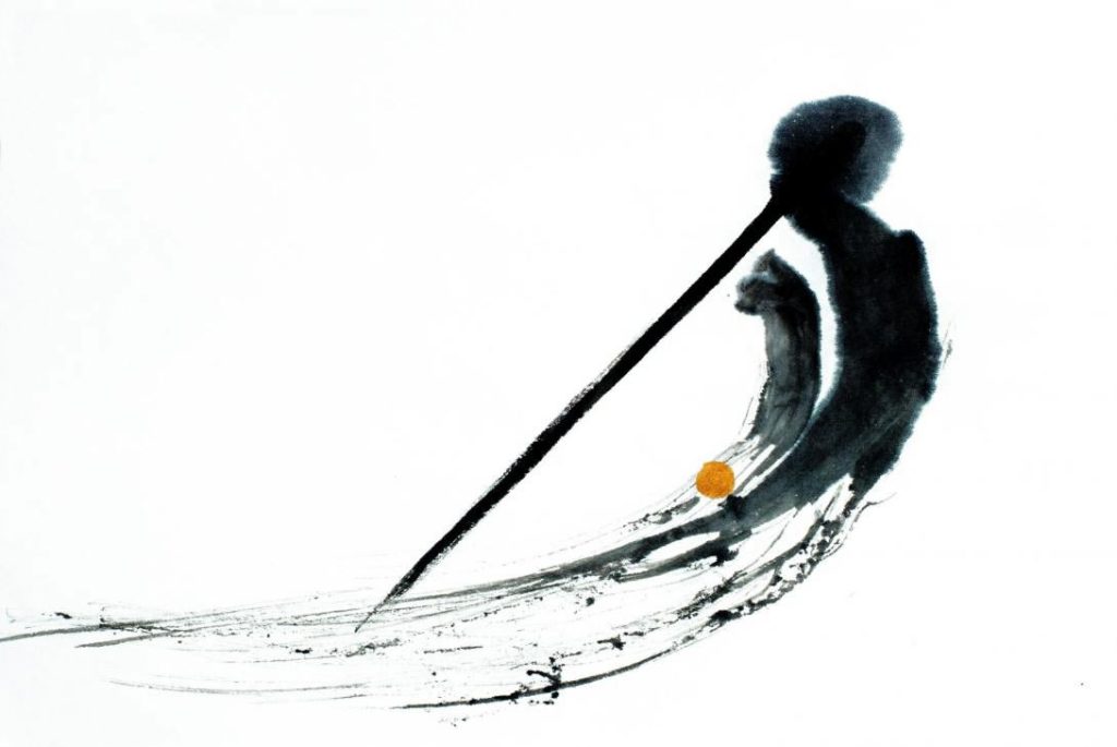 Japanese Calligraphy by Keishu KAWAI