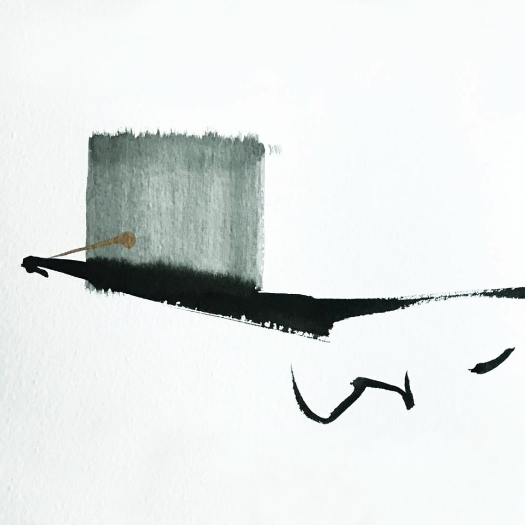 Japanese Calligraphy by Keishu KAWAI